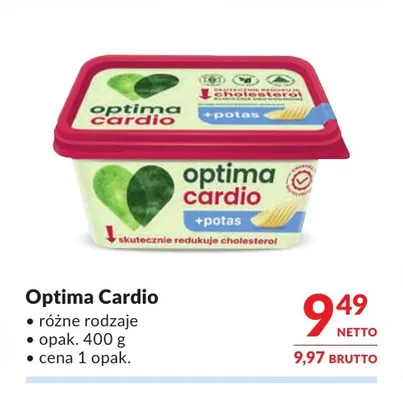 Margaryna Optima Cardio promocja w Makro