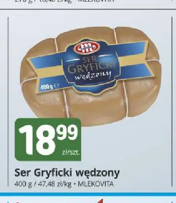 Ser gryficki wędzony Mlekovita promocja w Marketvita
