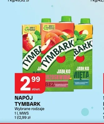 Napój TYMBARK Jabłko Wiśnia promocja w Chorten