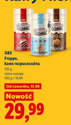 Kawa rozpuszczalna GBS Frappe Salted Caramel promocja w Lidl