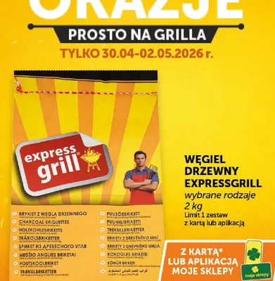 Węgiel drzewny Express Grill promocja w Groszek