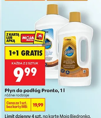 Płyn do podłóg różne rodzaje promocja w Biedronka