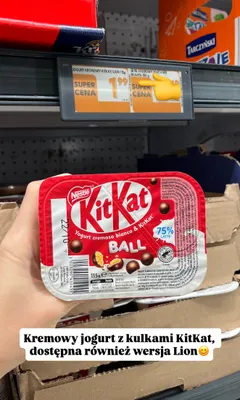 Jogurt kremowy KitKat Ball promocja w Biedronka
