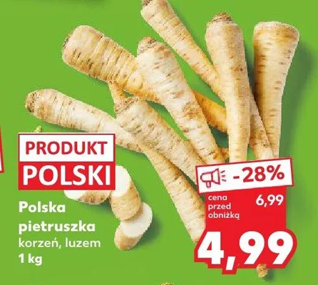 Pietruszka polska korzeń luzem promocja w Kaufland