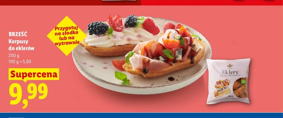 Korpusy do eklerów Brześć promocja w Lidl