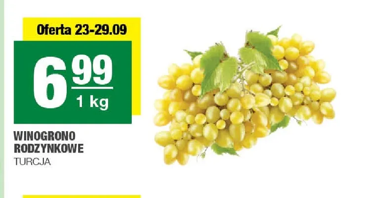 Winogrona rodzynkowe promocja w SPAR