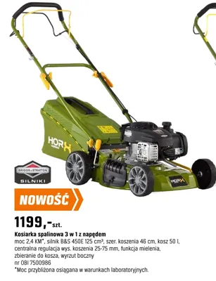 Kosiarka spalinowa 3 w 1 z napędem promocja w OBI