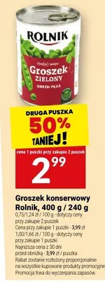 Groszek konserwowy promocja w Twój Market