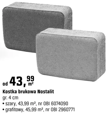 Kostka brukowa Nostalit promocja w OBI