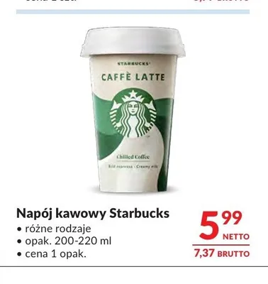 Napój kawowy Starbucks promocja w Makro