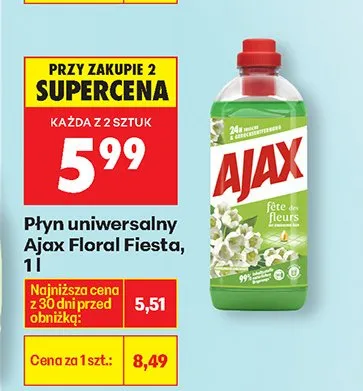 Płyn uniwersalny Floral Fiesta promocja w Biedronka