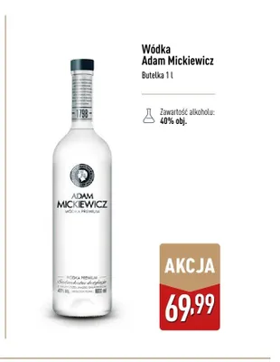 Wódka Adam Mickiewicz promocja w Aldi