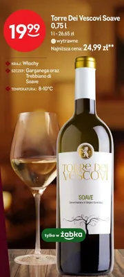 Wino białe Soave promocja w Żabka