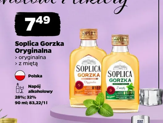 Napój alkoholowy Soplica Gorzka Oryginalna promocja w Netto