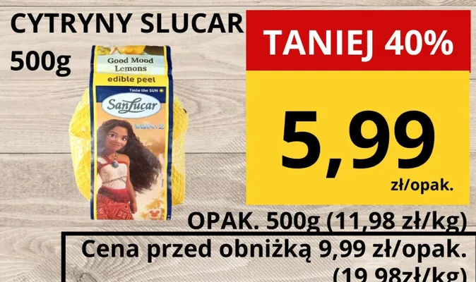 Cytryny slucar promocja w Supeco
