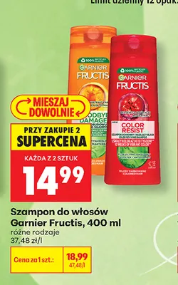 Szampon do włosów Garnier Fructis Goodbye Damage promocja w Biedronka