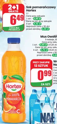 Sok pomarańczowy Hortex promocja w Dino