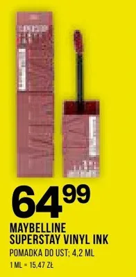Pomadka do ust Superstay Vinyl Ink promocja w Drogerie Natura