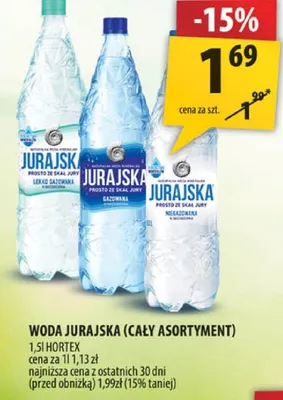 Woda Jurajska (cały asortyment) promocja w Arhelan