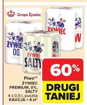Piwo Żywiec Premium 4-pak 500ml promocja w Carrefour