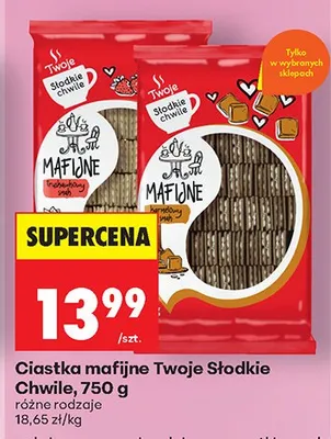 Ciastka mafijne Chwile, różne rodzaje promocja w Biedronka