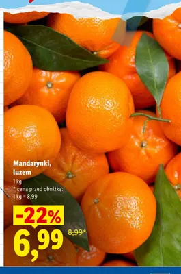 Mandarynki luzem promocja w Lidl