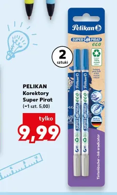 Korektory Super Pirat Pelikan 2-pak promocja w Kaufland