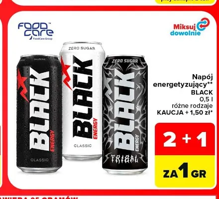 Napój energetyczny pink Black energy promocja w Carrefour Market