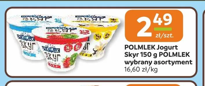 Jogurt Skyr Polmlek promocja w Społem Częstochowa