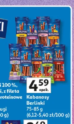 Kabanosy Berlinki promocja w Auchan