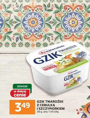 Gzik twarożek z cebulką i szczypiorkiem promocja w Stokrotka