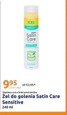 Żel do golenia Gillette Satin Care Sensitive promocja w Action