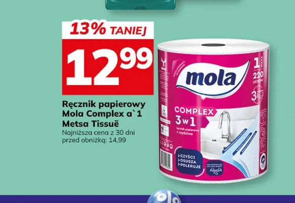 Ręcznik papierowy Mola Complex 3w1 promocja w Hitpol