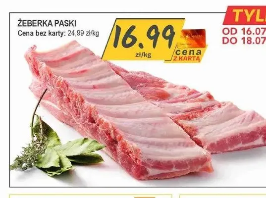 Żeberka paski promocja w Słoneczko