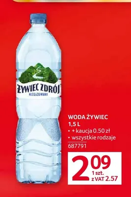 Woda Żywiec Zdrój promocja w Selgros