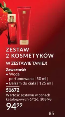 Zestaw 2 kosmetyków Attraction Instinct dla Niej Avon promocja w AVON