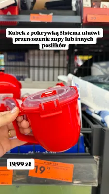 Kubek z pokrywką Sistema promocja w Biedronka