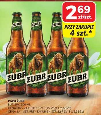 Piwo Żubr promocja w Top Market