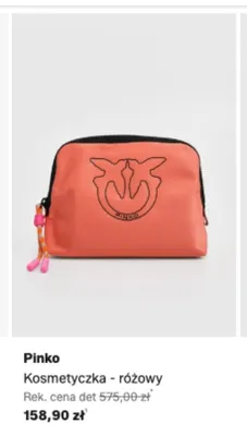 Kosmetyczka Pinko różowa promocja w Lounge by Zalando
