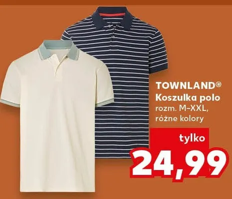 Koszulka polo Townland rozm. M-XXL promocja w Kaufland