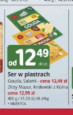 Ser w plastrach Złoty Mazur Mlekpol promocja w Marketvita