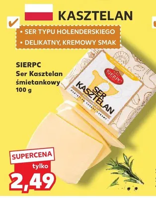 Ser Kasztelan śmietankowy promocja w Kaufland