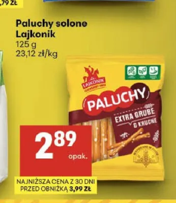 Paluchy solone Lajkonik promocja w Delikatesy Centrum