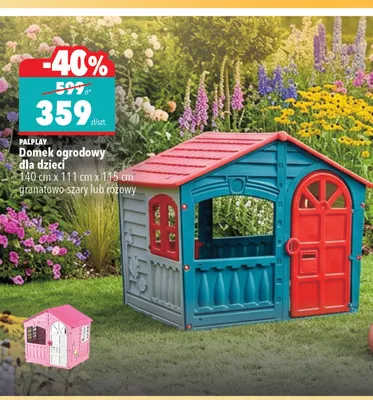 Domek ogrodowy dla dzieci PALPLAY promocja w Biedronka Home