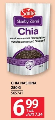 Chia nasiona Sante 250 g promocja w Selgros