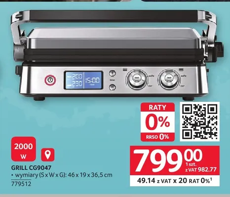 Grill CG9047 promocja w Selgros