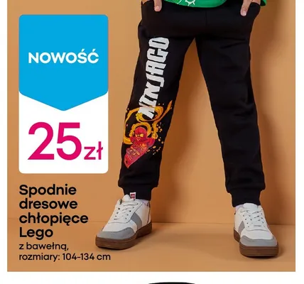 Spodnie dresowe chłopięce Lego promocja w Pepco