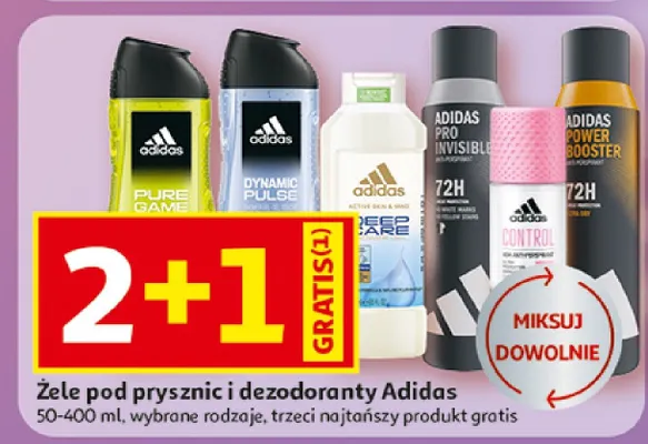 Dezodorant Adidas Power Booster 72H promocja w Auchan