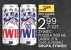Piwo żywiec 0,0 puszka 500ml promocja w Wafelek