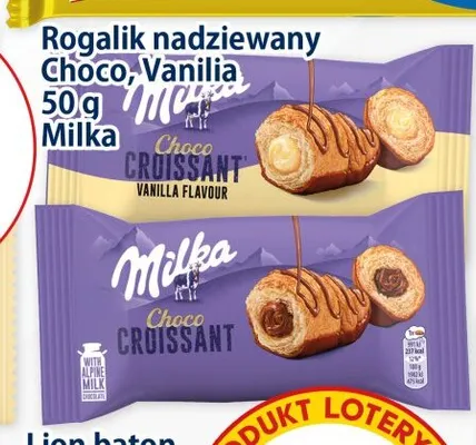 Rogalik nadziewany Vanilia Milka promocja w Kupiec